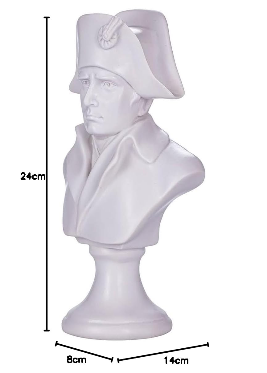 Buste en marbre de l'empereur français Napoléon Bonaparte 24 cm