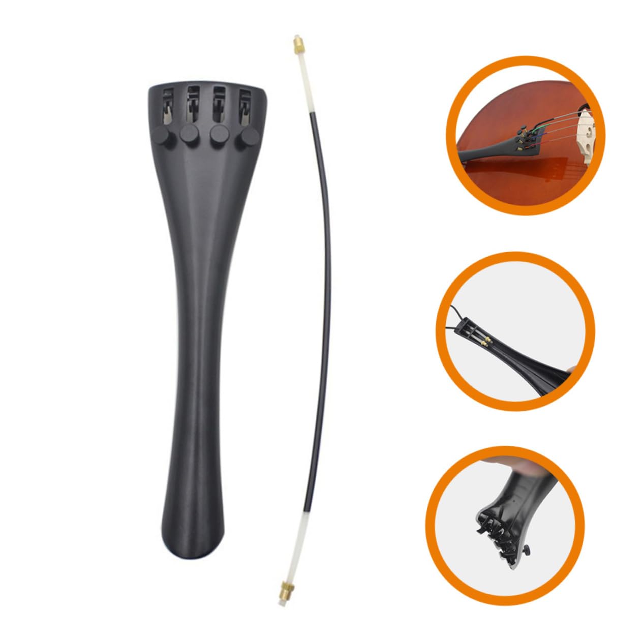 ibasenice 4sets Accessori Per Violoncello Cordiera e Coda Per Violoncello Con Sostituzione Facile e Duratura Per Musicisti Professionisti e Amatori