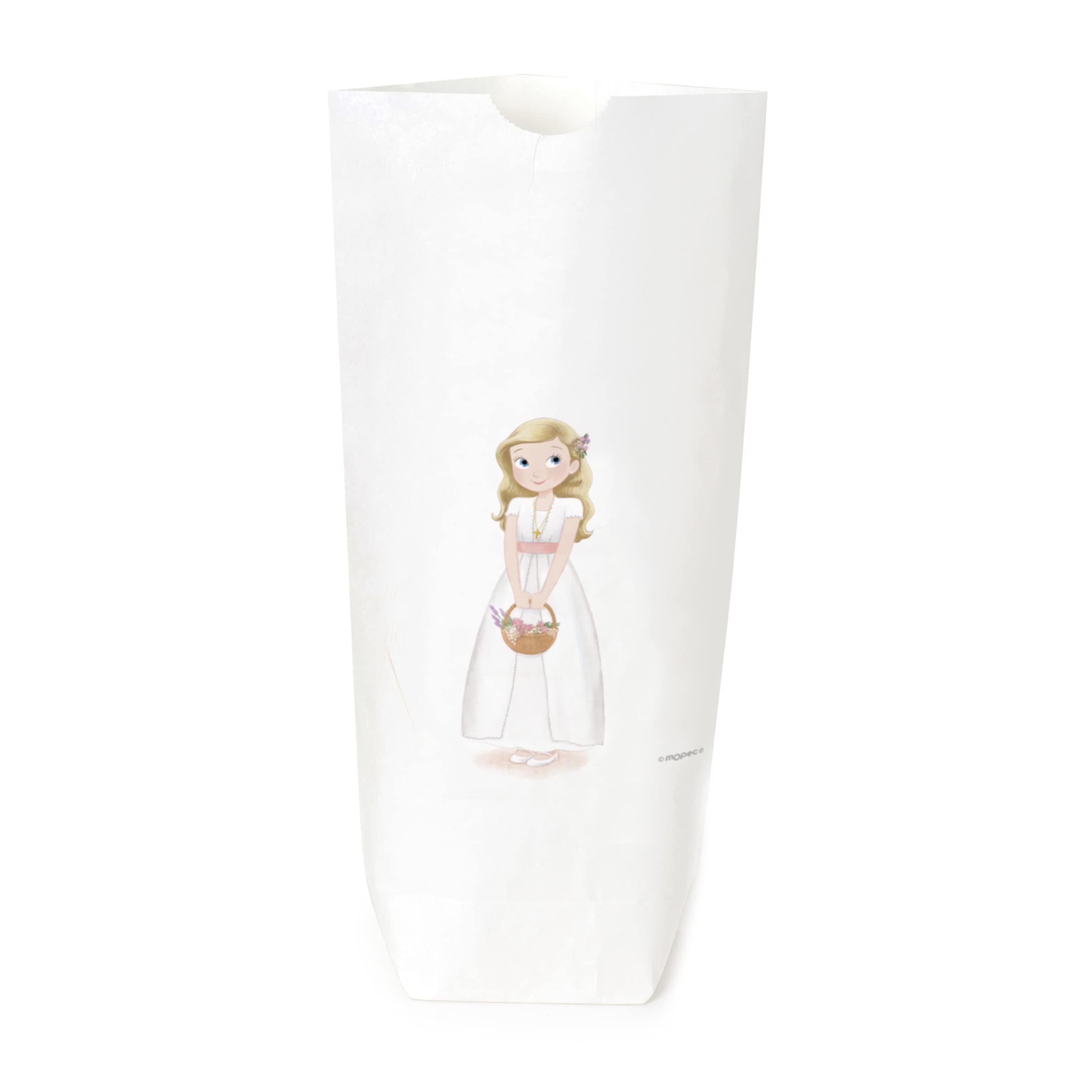 Sac en papier blanc fille communion pour réussir facilement votre décoration de table