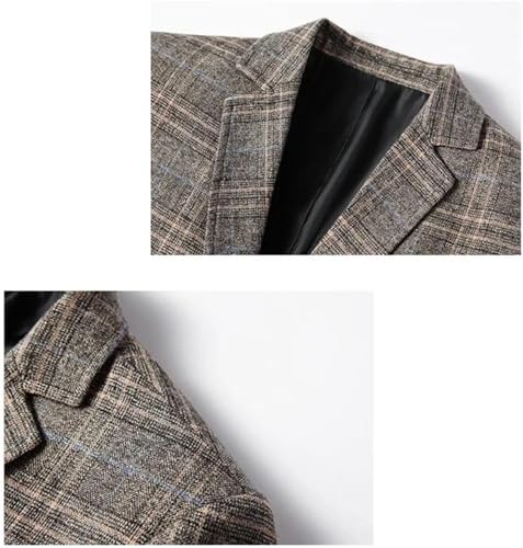 Men's Single-Breasted Formal Suit Jacket Thin Western Style Casual Coat Evening Professionals4