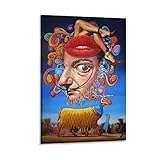 Salvador Dali Art Posters Surrealism Self-Portrait Canvas Hanging Pictures Wall Art Decorative Poster 08x12inch(20x30cm)