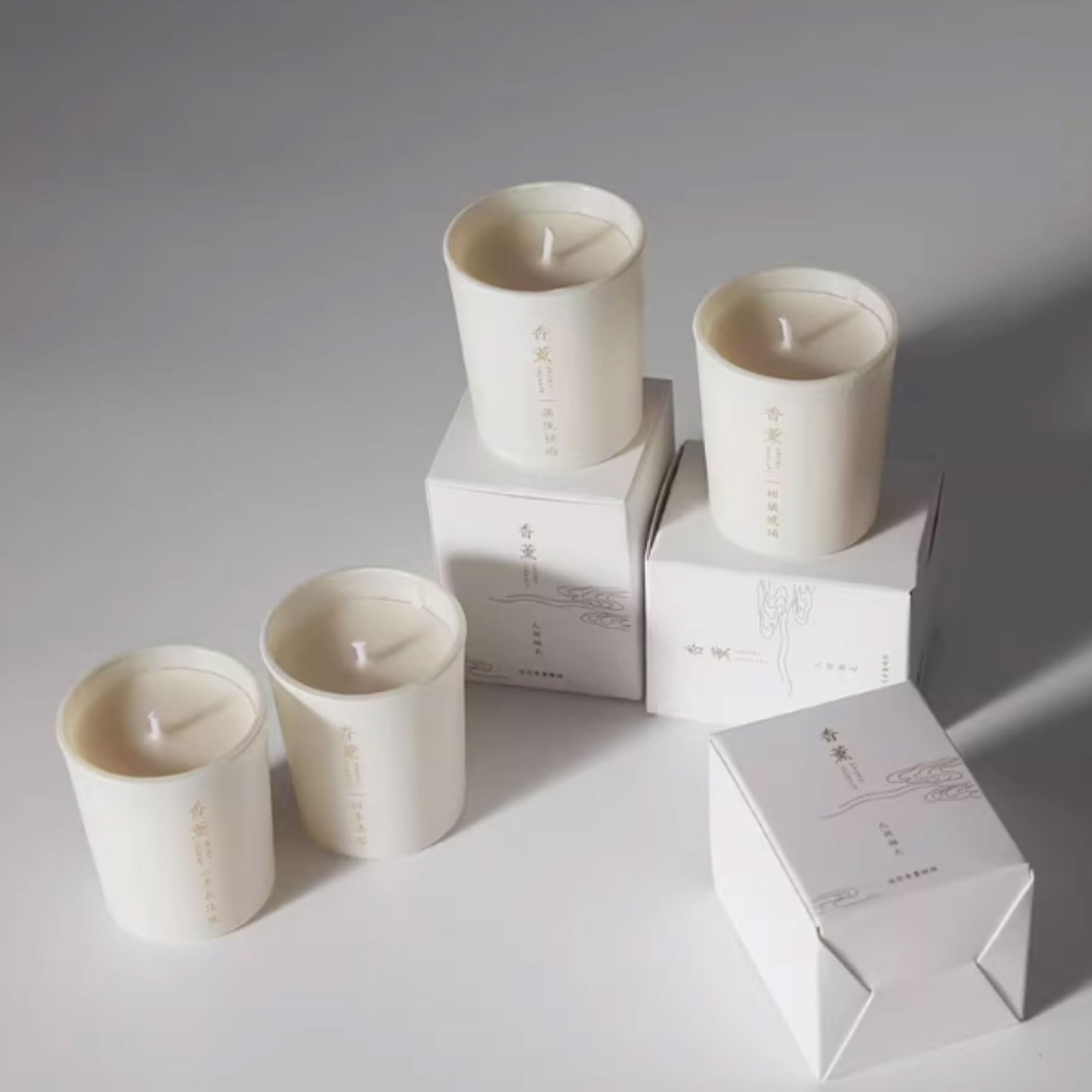Świece ceramiczne, nowoczesny cylinder do świec zapachowych wielokrotnego użytku, świeca aromaterapeutyczna, do domu, wakacji, relaksu i spa(różowy heban)