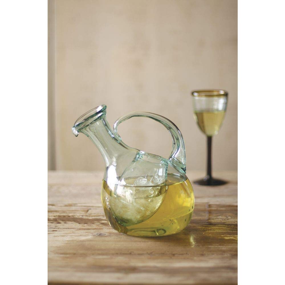 Amazon.com | Kalalou CRL4047 Tilted White Wine Decanter With Ice