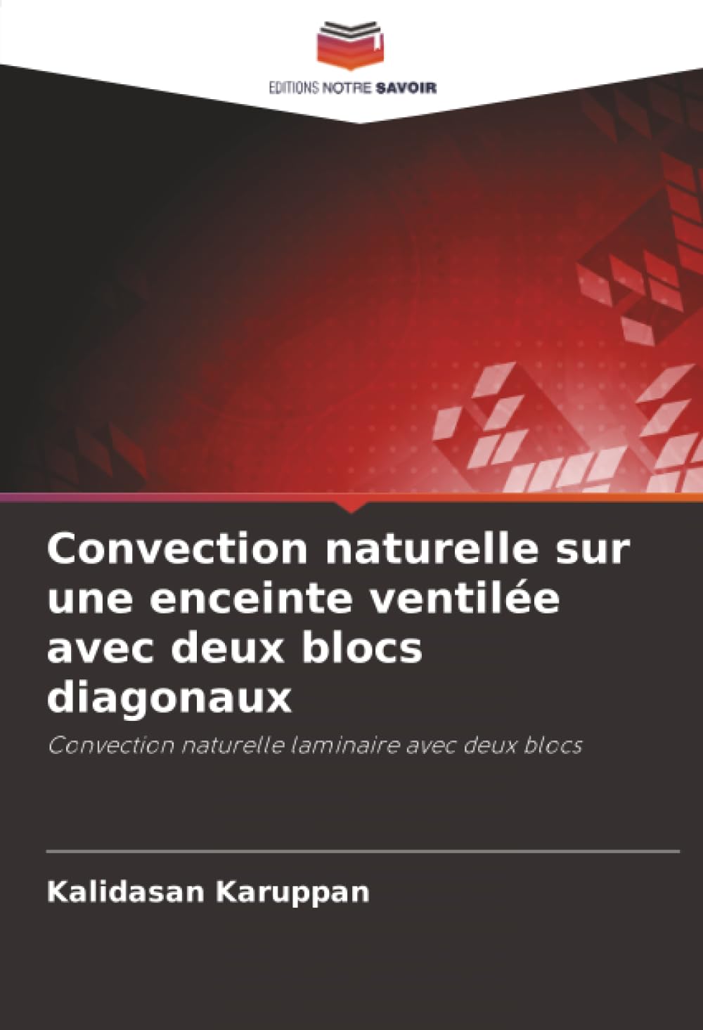 Convection naturelle sur une enceinte ventilée avec deux blocs diagonaux: Convection naturelle laminaire avec deux blocs