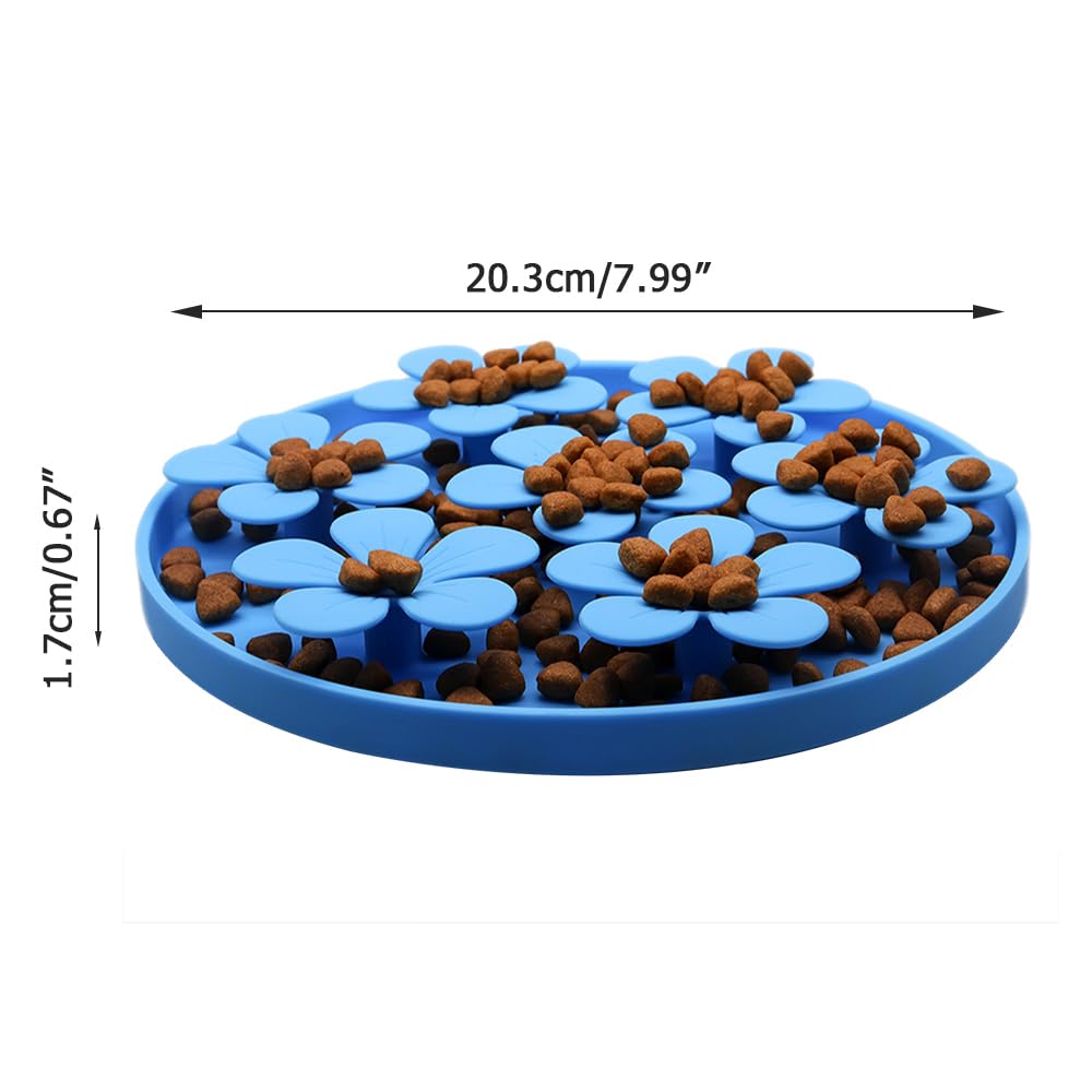 Tappetino Leccare Cani,Ciotola Cane Anti Ingozzamento in Silicone con Ventose e Bordo a Prova di Perdite per Animali Foraggiamento Addestramento