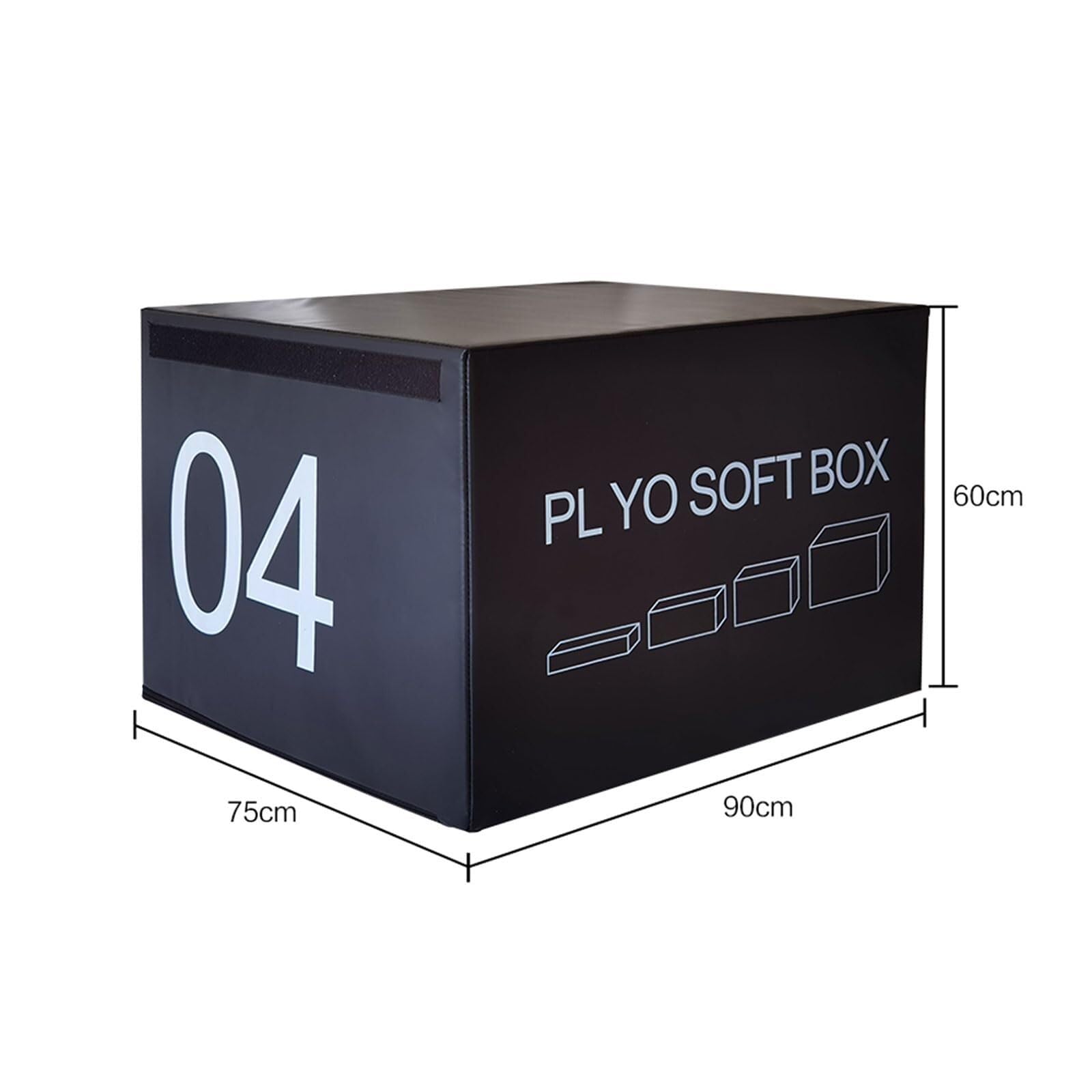 LICOME Jump Box Soft Foam Enhanced Jump Box Training Box Stackable Box Jump, Used for Jump Training, Pressure Training and Physical Training?Suitable for Home Gym Exercise(90 * 75 * 60cm)