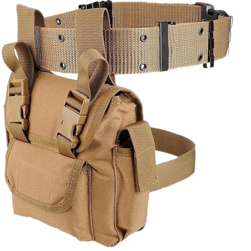 Sac de jambe tactique de qualité supérieure en nylon 1000D avec ceinture robuste