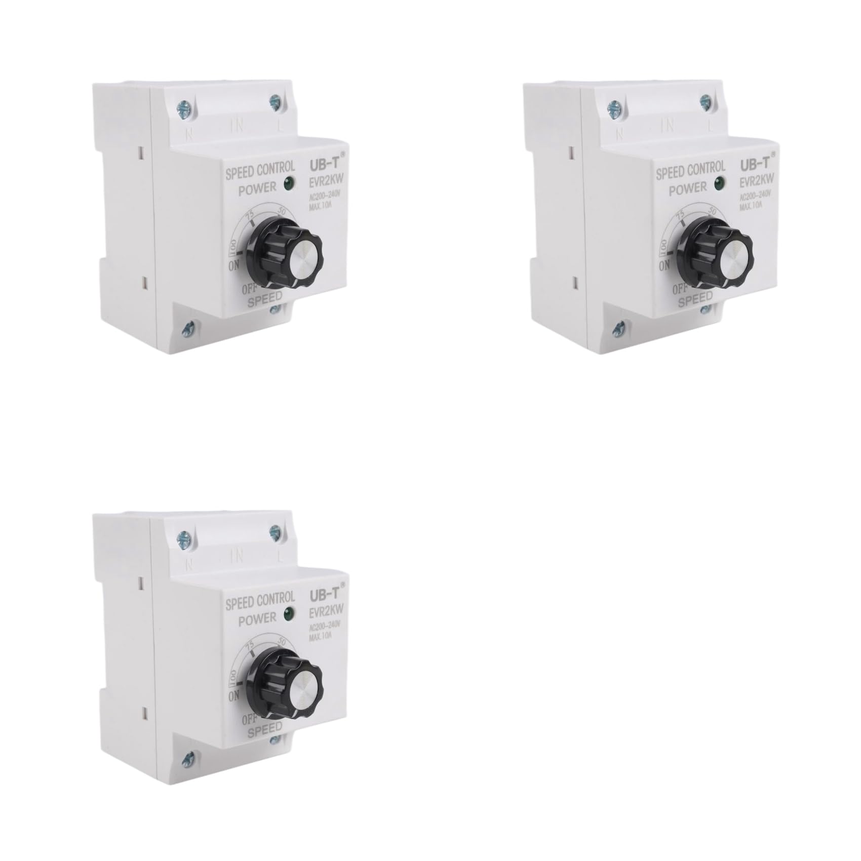 Jnchdghwa 3X 220V Angle Grinder Fan Speed Governor Ceiling Fan Stepless Electronic Voltage Regulator Speed Controller