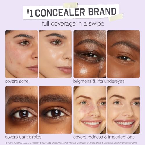 Image of tarte shape tape concealer - Full-Coverage Creaseless Soft Matte Finish, Brightening Under-Eye & Face Makeup, 16hr Longwear, Vegan & Cruelty-Free