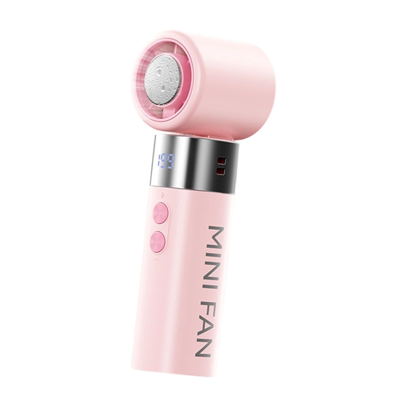 Alksubbm Quiet Handheld Fan 100 Speed Small Cooling Desk Fan USB Rechargeable for Indoor Travel Quiet Handheld for Use