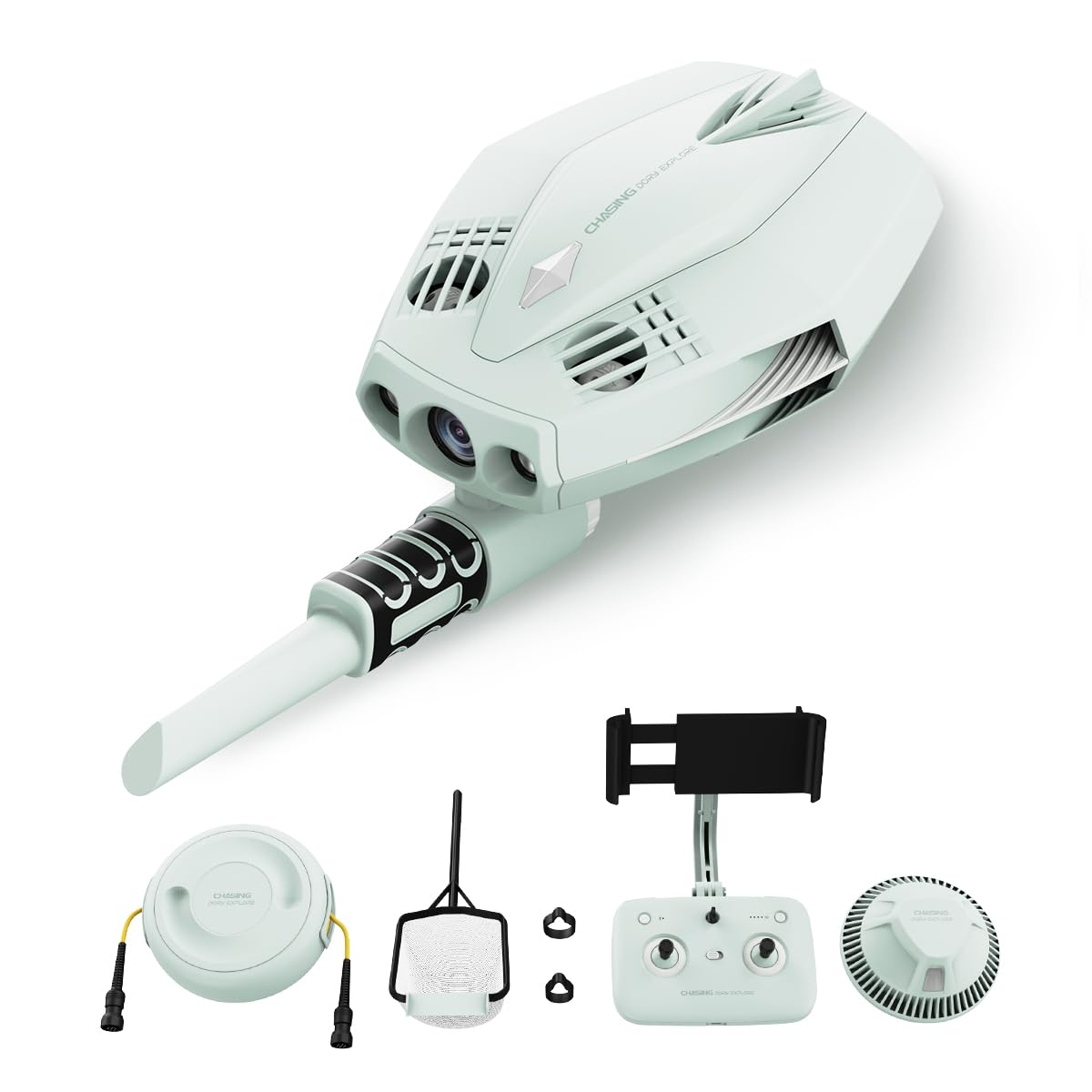 DORY EXPLORE treasure-hunting photography and videography underwater drone, metal detector & net bag, Bluetooth RC, uncovers the secrets of the ocean and experience underwater Adventure