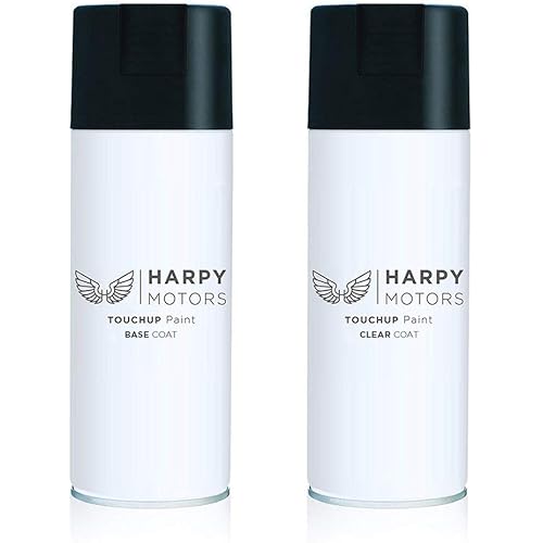 Harpy Motors 12oz Aerosol Automotive Spray Paint Kit Compatible with 2016-2017 Chevrolet Equinox WA383A Bowie Blue Jean Metallic -Color Match Guaranteed