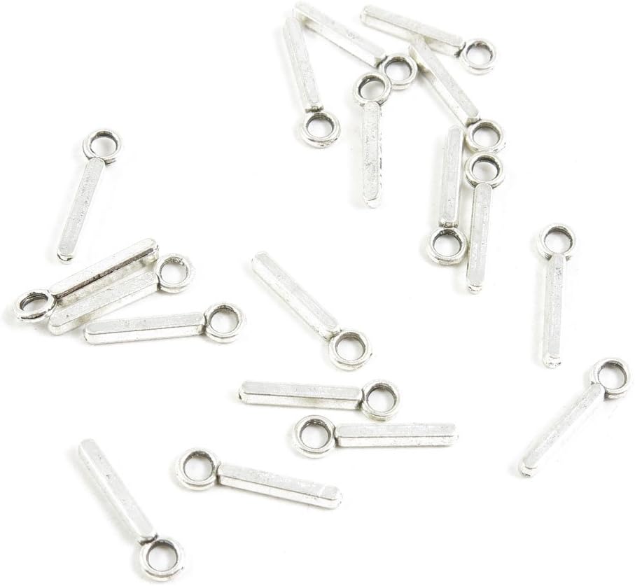 Price per 530 Pieces Antique Silver Tone Jewelry Making Charms Supply J2OY9 Alphabet Letter I