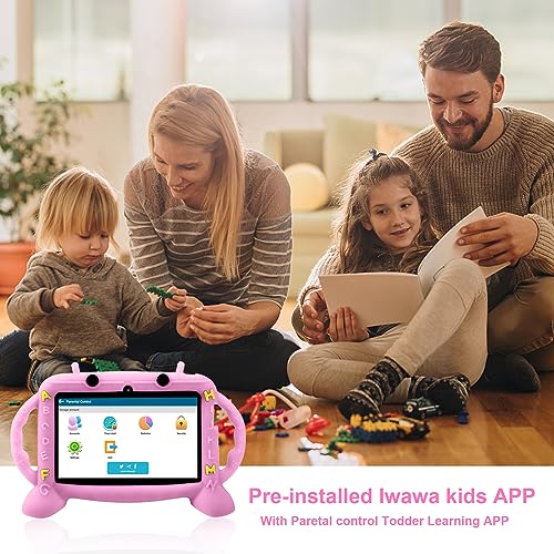 Image of MengDash Kids Tablet, 7 inch Tablet for Kids 2-10, Educational Learning Toddler Tablet Android 11, 3GB RAM+32GB ROM Storage, Google Play YouTube