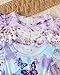 Toddler Girl Spring Summer Dress Clothes 2T 3T 3 Pack Purple Butterfly + Bow Cute Girls Dressrs Toddler Purple Casual Fashion Dress