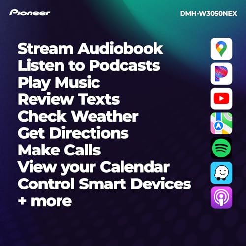 Image of Pioneer DMH-W3050NEX 6.8 inch Capacitive Touchscreen, Double Din - Wireless & Wired Apple CarPlay & Android Auto, Bluetooth, Backup Camera, Maestro, FLAC, HD Radio, Hi-Volt RCA