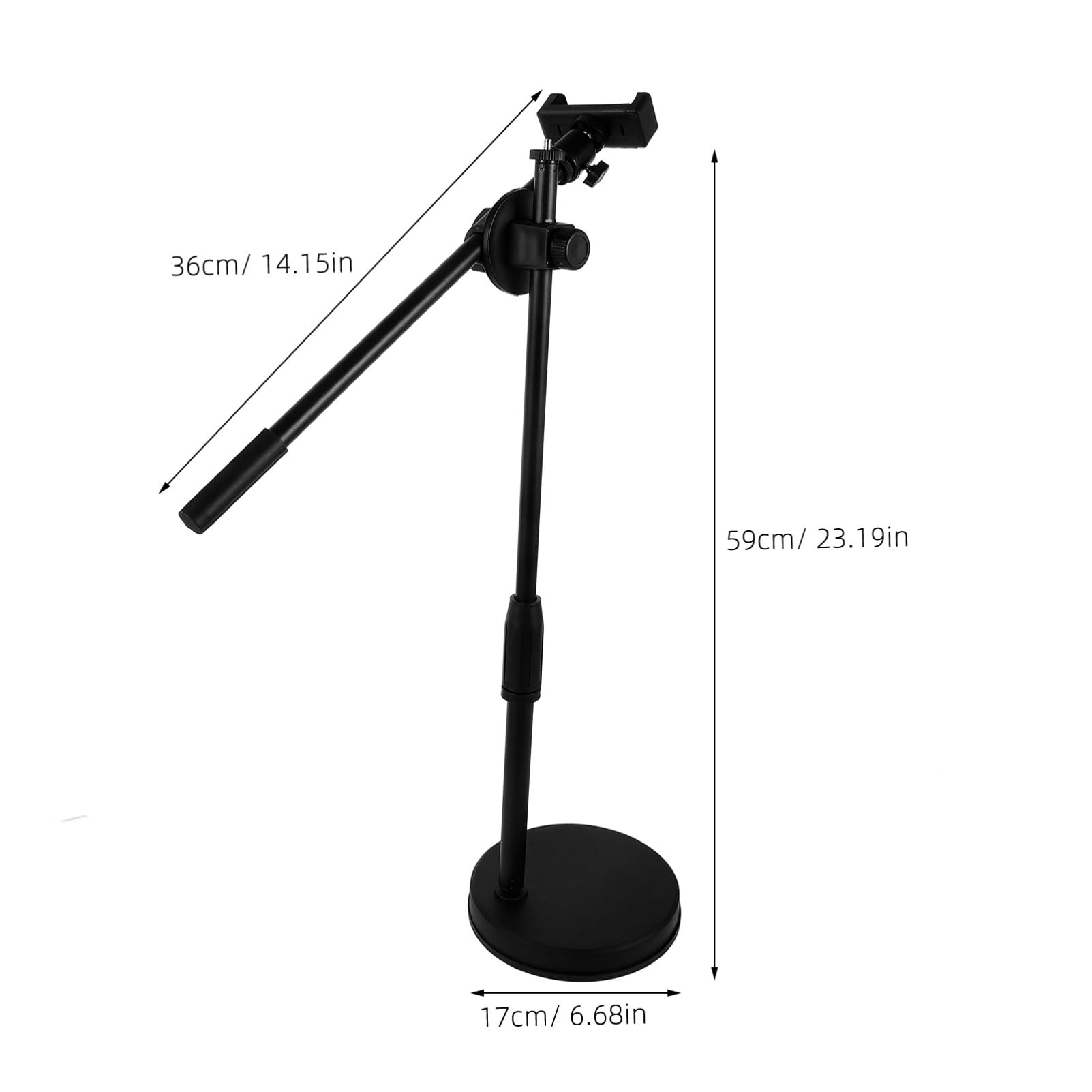 SHINEOFI 360grado Supporto Per Telefono Da Tavolo in Abs e Metallo in Angolazione Per Cucina Trucco Artigianato e Registrazione Video