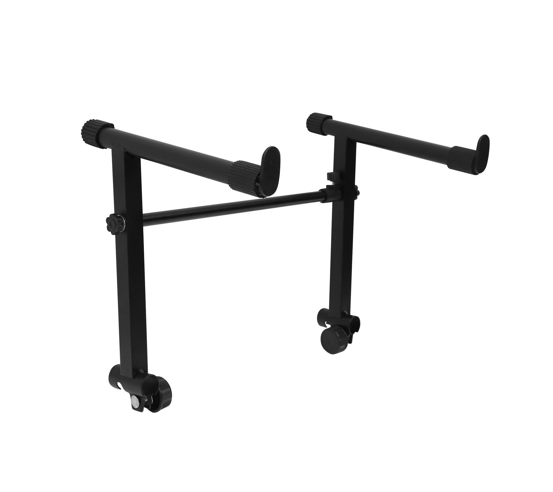 Zymjzbetic Black Keyboard Stand Adjustable 2 Tier Keyboard Stand Electronic Piano Rack 71Cm