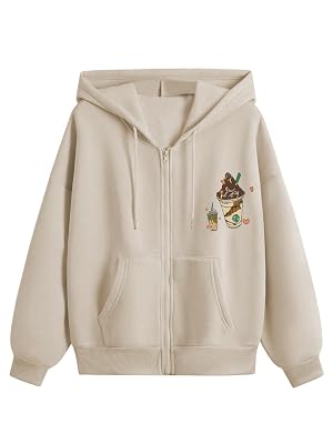 TAGAS Women's Solid Zipper Hooded Sweatshirt|Zip Up (Hoodie) for Womens| Beige