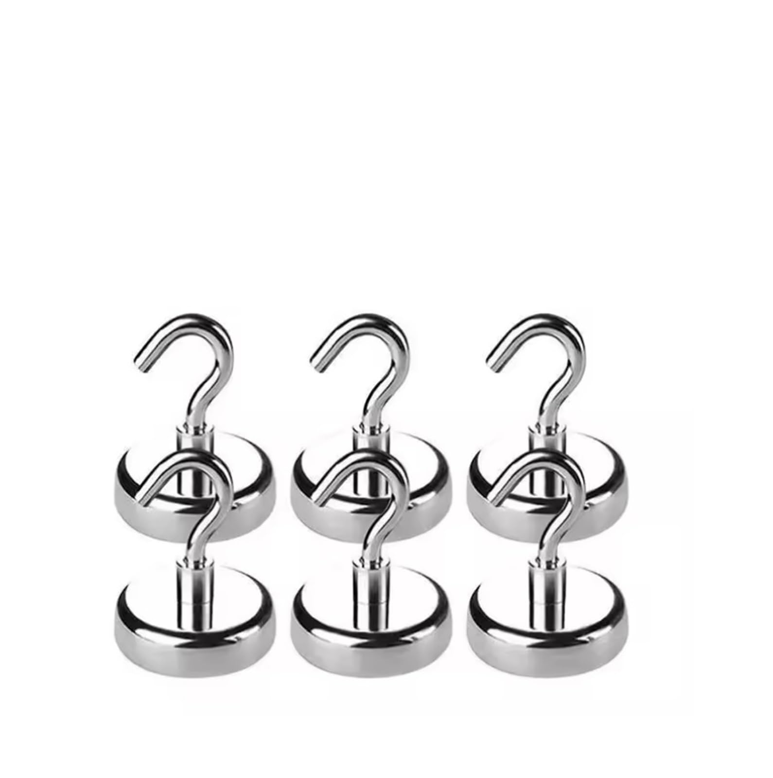 Genérico 10 Uds. Ganchos magnéticos almacenamiento multiusos hogar cocina Bar perchas de baño(E32-Max-Tension34kg)
