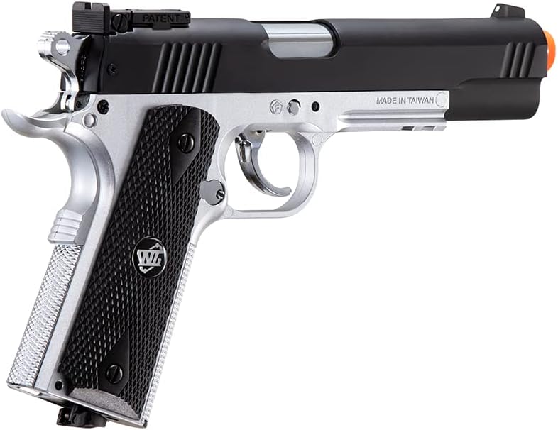 GoldenBall-WinGun New Classic 1911 CO2 Non-Blowback Airsoft Pistol (Color: Black/Silver)