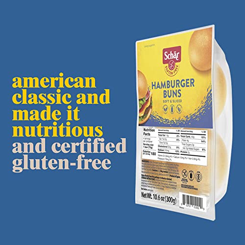 Schar Gluten Free Hamburger Buns, 10.6oz Bag (Pack of 2) - Thumbnail 4