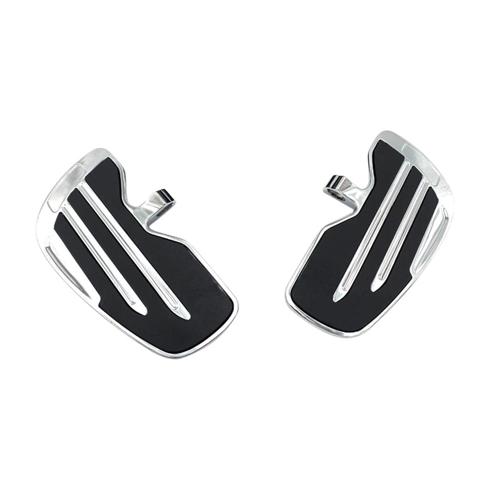 Rider Floorboards Driver Passenger Footboard Front/Rear Foot Rest Pedal Wide Footrest Compatible With Indian Scout Sixty Rogue Twenty Bobber(Chrome For Driver)