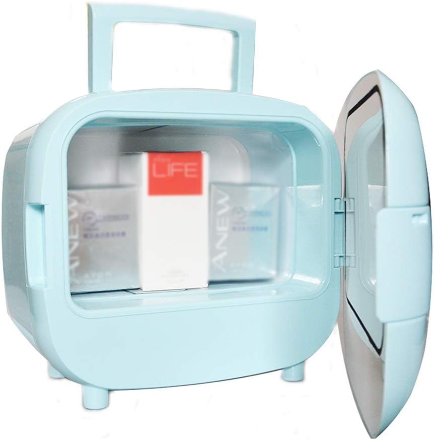 Portable Cooluli Infinity, Refrigerated And Heated Skincare Fridge Sleek Minimalist Silent 4L Capacity Compact Refrigerators For Home And Outdoor