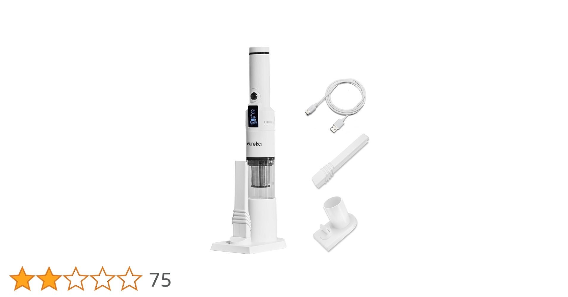 ✨収納スタンド付✨EUREKA(ユーリカ) 掃除機 コードレス スタイリッシュ Amazon.co.jp: 【収納スタンド付＆軽量のスリムボディ】EUREKA