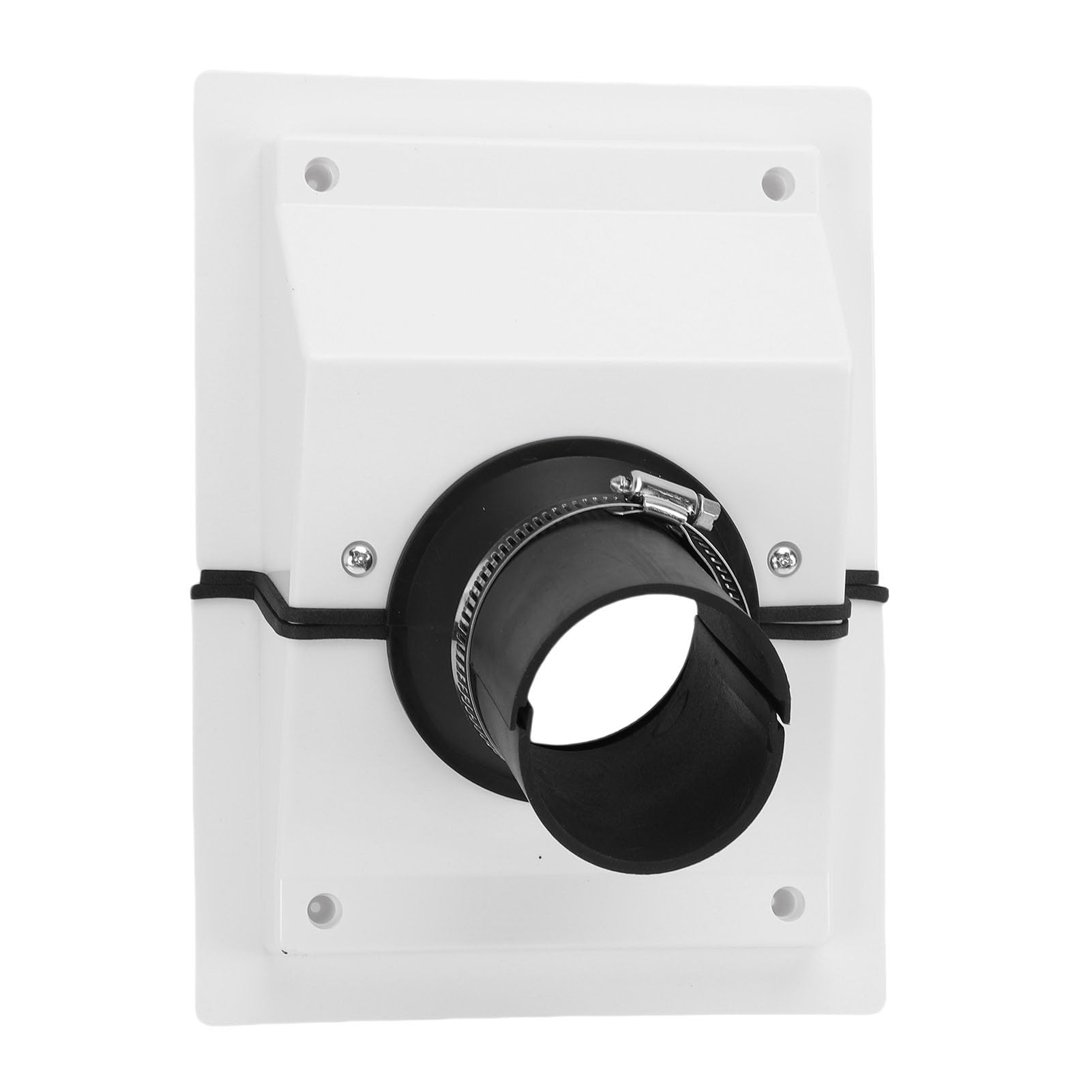 HVAC-Wanddurchführungsabdeckung, Wetterfest, Einfaches Installationsdesign für Geteilte AC-Leitung, Set für Innen- und Außenklimaanlage für Flache Wände aus Kunststoff (White)