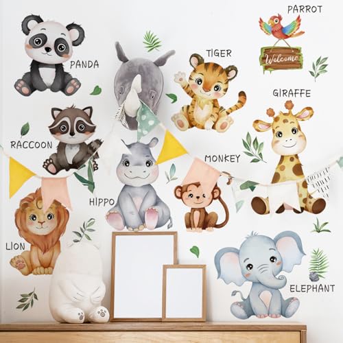 Vinilos Decorativos Educativos Animales Selva para Niños miniatura 3