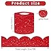 STARZIWEN 70Ft Glitter Scalloped Bulletin Board Borders - Red Rolled Border Trim with Wavy Line Design, Shiny Decorative Roll for School, Classroom, Office & Home