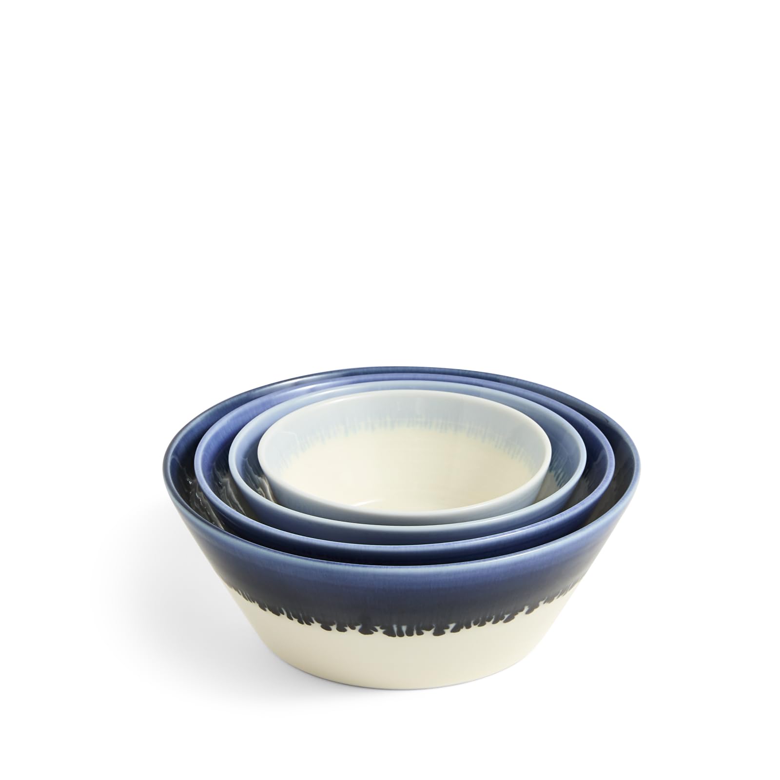 Royal Doulton 1815 Pacific Glaze Stacking Bowl Blue Set of 4