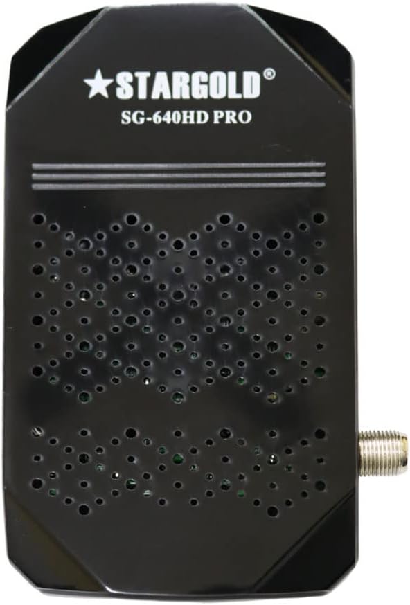 STARGOLD Satellite Receiver 4K Full HD Dual display HD and SD Simultaneous Automatic network search MPEG2 SD, MPEG2 HD, h.264/AVC HD (SG-640HD PRO)