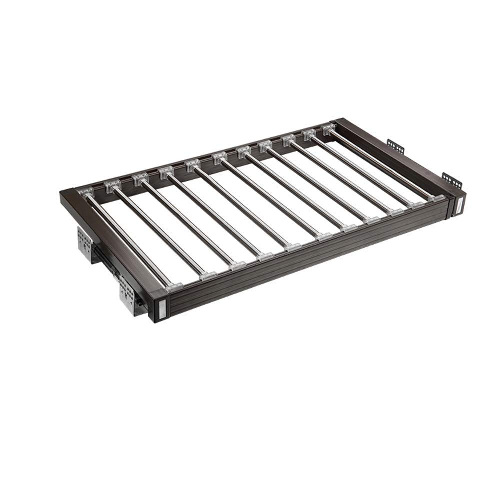Starke Kleiderbügel, rutschfeste Kleiderbügel, Kleiderbügel, ausziehbare Hosenbügel, Dämpfungsschrank, Schrank-Organizer, Aluminiumlegierung, 3 Größen, 4 Farben, 1 Stück (Farbe: Ein Stück)