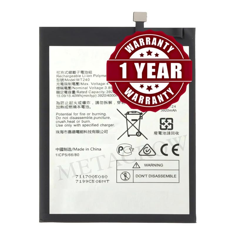 Image of Original WT240 Battery Compatible for Nokia 2.3 (TA-1206, TA-1209, TA-1211, TA-1214) | Nokia 3.2 (TA-1156, TA-1159, TA-1164) - (4950mAh) - 1 Year Warranty JK1