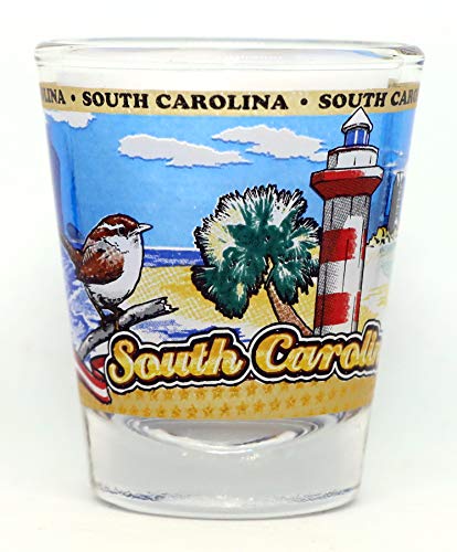 South Carolina State Wraparound Shot Glass
