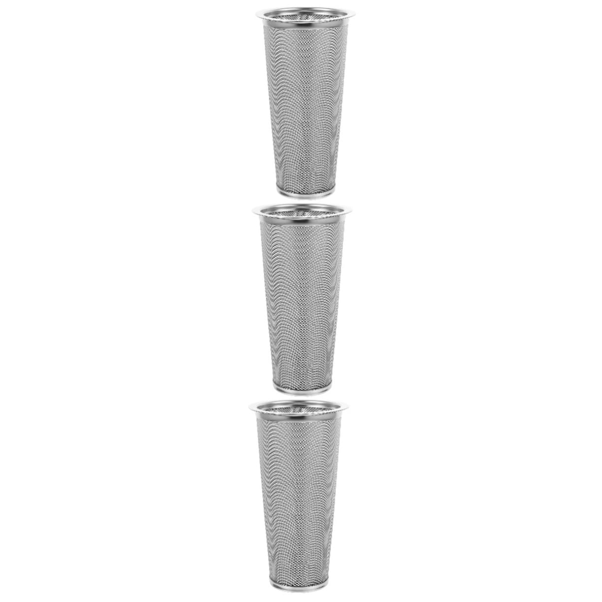 OUNONA 3piezas Colador De Café De Acero Inoxidable Filtro Reutilizable Para Infusiones De Té y Café Diseño Práctico y Duradero