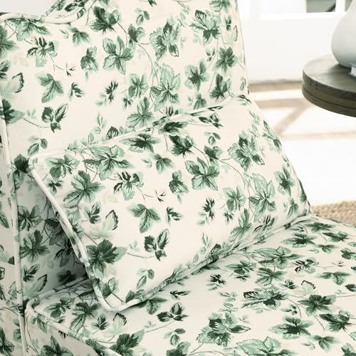 Sillón tapizado flannel verde sin brazos miniatura 6