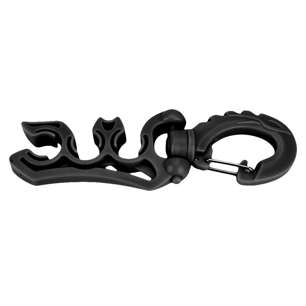 VGEBY1 Crochet Porte-tuyau De Plongée – Fixation BC Pour Détendeur, Pratique Et Anti-rouille (Noir)