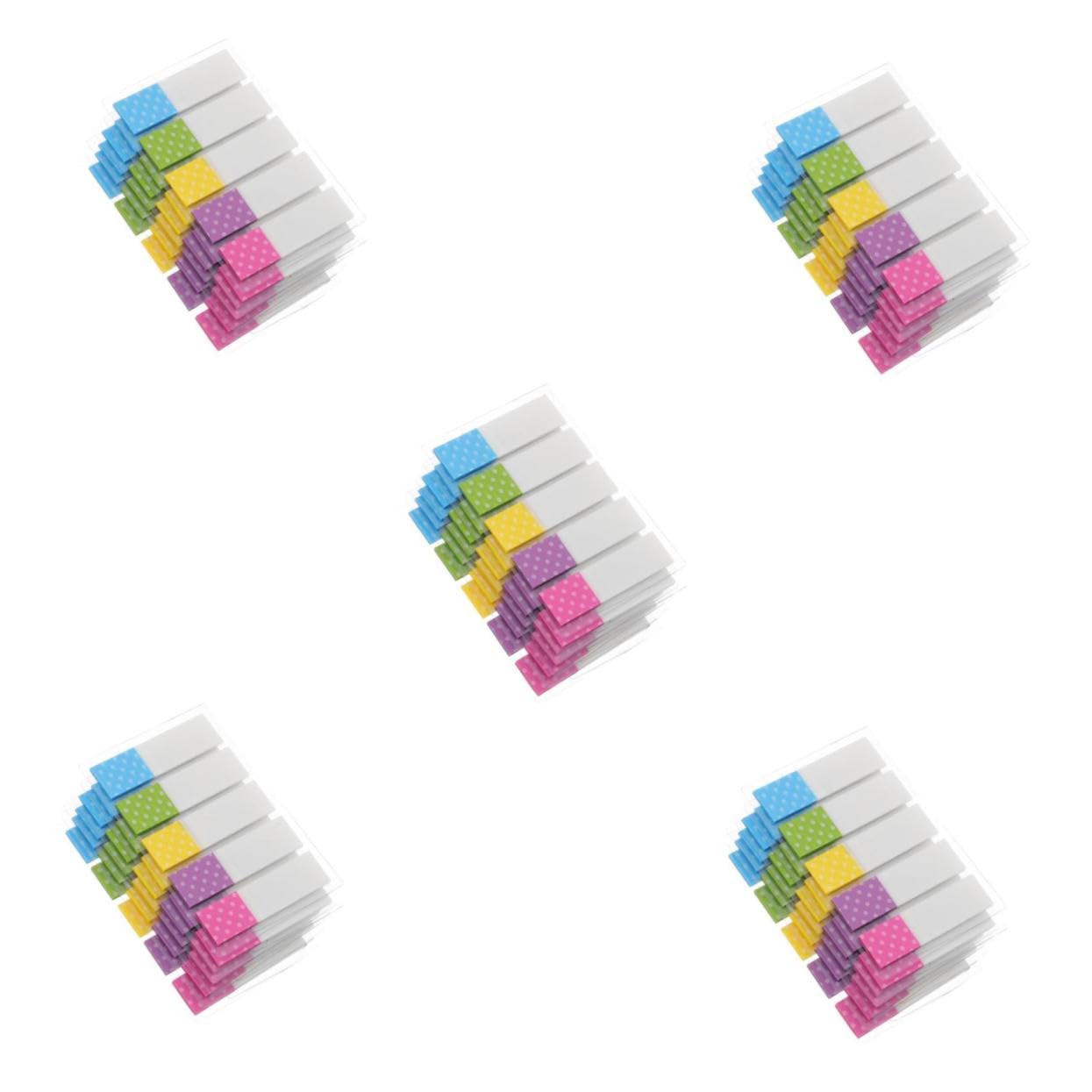Operitacx 5 Sätze Haftmarker Transparent Index Tabs Für Seitenmarkierung Notizen Und Buchannotation Einfach Zu Verwenden Und Tragbar Für Schule Und Büro Und Beschreibbar 6 Packungen * 5