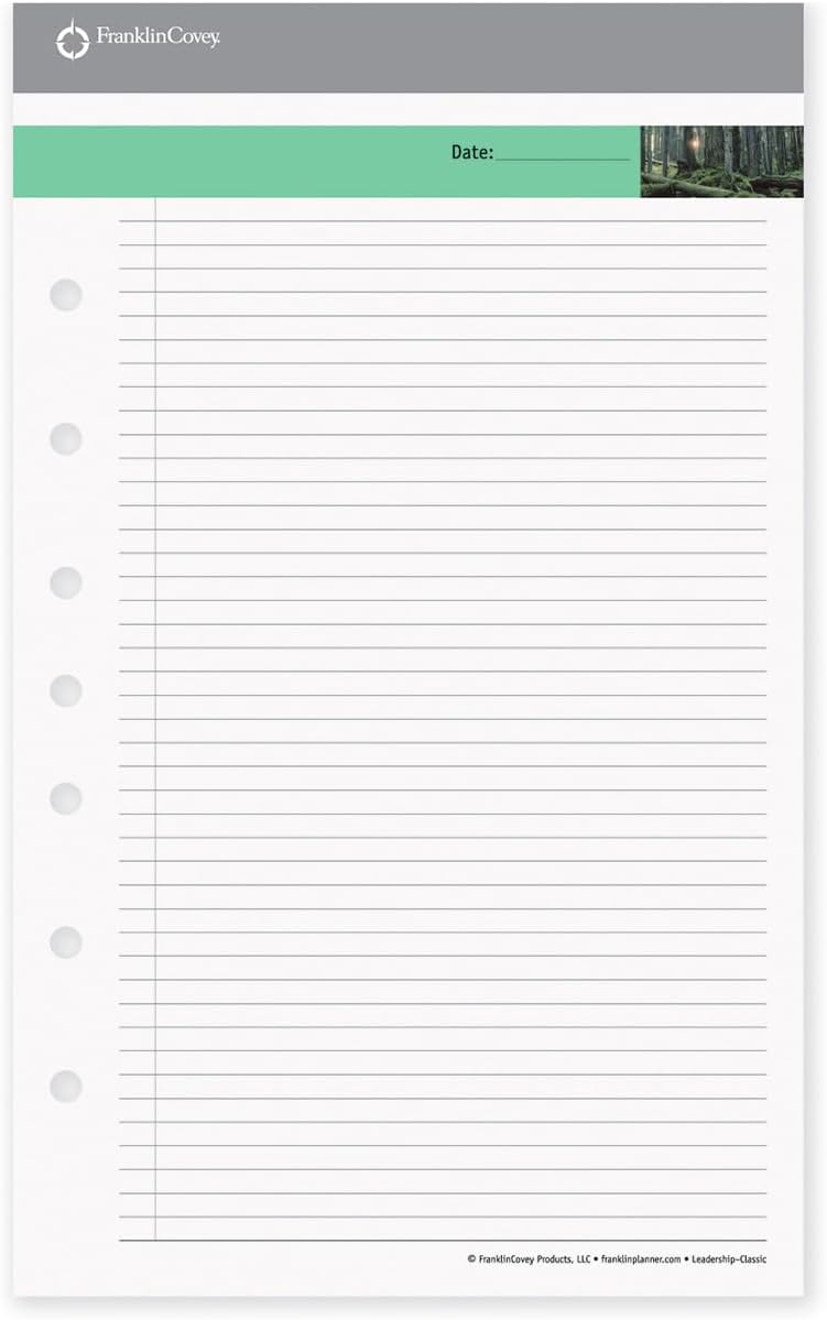 FranklinCovey - Leadership Portfolio Notepads for FranklinCovey Planners | Lined Pages - Handy Pads for Note-Taking (Classic, 3 Notepads)
