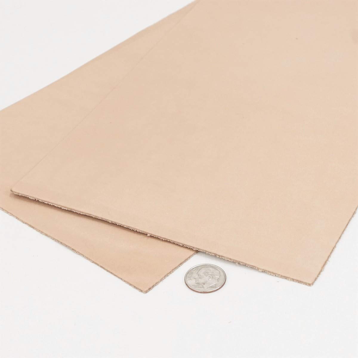Milton Sokol & Co. Import Tooling Leather 2-3oz Pre-Cut (12in x 12in) - Tan, Sheet