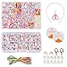Queta Bricolaje Conjunto de Cuentas,Juguete de Cuentas de Niños 1150 PCS,DIY Set de Perlas,Kit de fabricación de Cuentas como Kit de Regalo para niñas