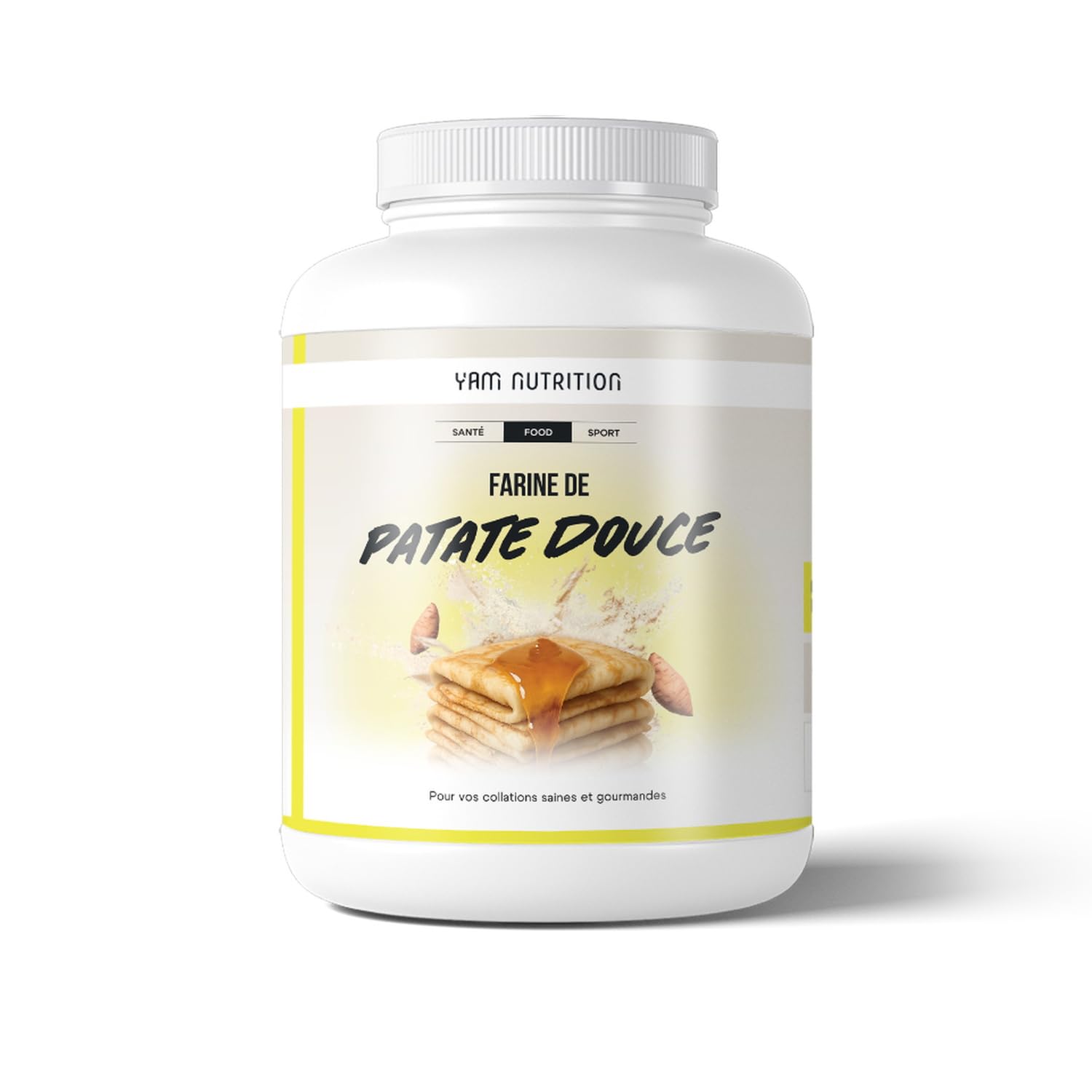 Farine de Patate Douce - 100% Naturelle - Sans Gluten - Indice glycémique bas - Vegan (3 kg) - YAM Nutrition