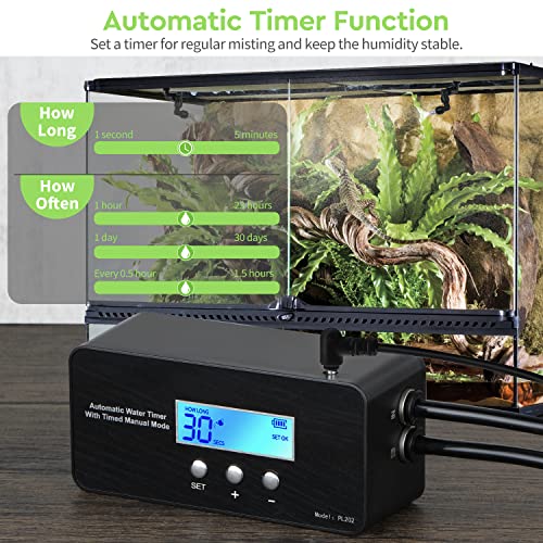 Moistenland Reptile Humidifier, Reptile Mister for Reptile Terrariums, Reptile Misting System with Adjustable Spray… - Image 5