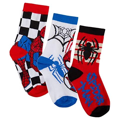 SPIDER-MAN Boys Spiderman Socks Pack of 3 Cover