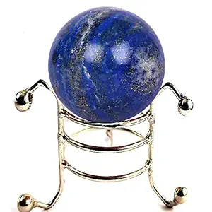 eshoppee 100% 45 mm Original Lapis Lazuli Stone Ball with Stand (Lapis Lazuli)