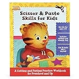 ​Daniel Tiger Scissor, Cut & Paste Skills for Kids Ages 3-5, Includes Stickers & Stencils!​ A Cutting and Pasting Activity Workbook