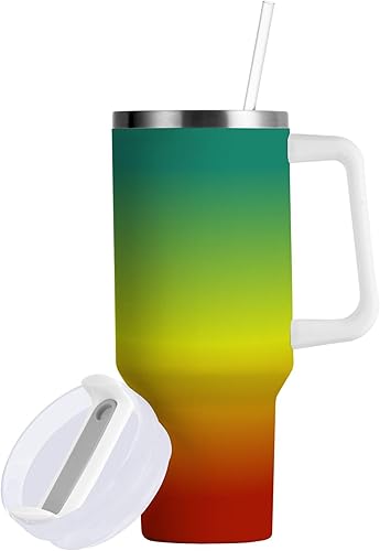 Miniatura 10 de JUNZAN Botellas de agua góticas moradas negras, reutilizables, de acero inoxidable, 40 onzas, botella de agua grande a prueba de fugas y popote para